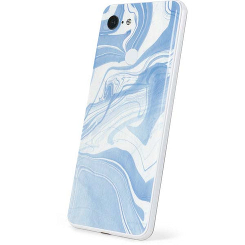 Blue Marbling Google Pixel 3 Skin